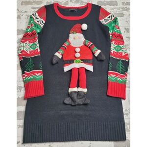 Blizzard Bay Santa Tunic‎ Sweater Christmas Women's Large